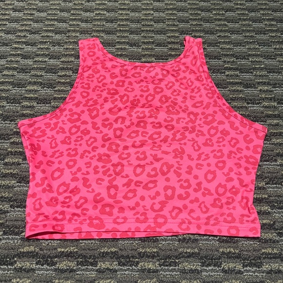 Pink leopard tank top size small - Picture 2 of 3